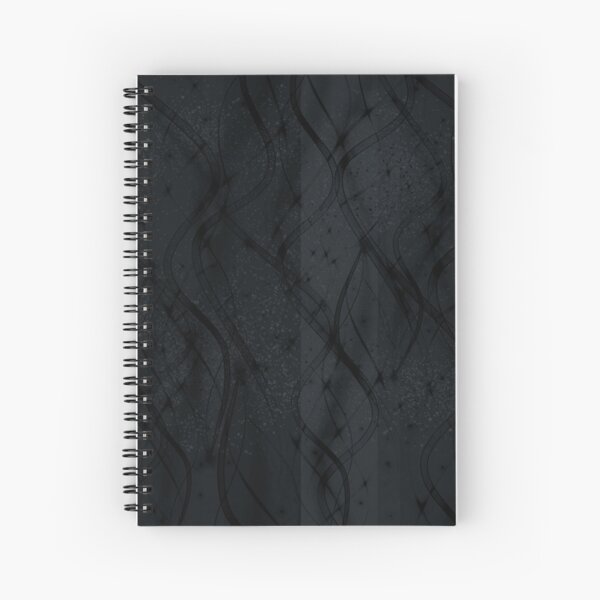Black Swirl Spiral Notebook