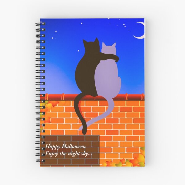 Item preview, Halloween, two cats arm in arm designed and sold by Judydcreates.