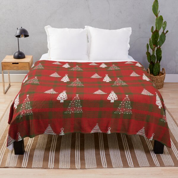 Item preview, Christmas trees on tartan designed and sold by FerretSteph.