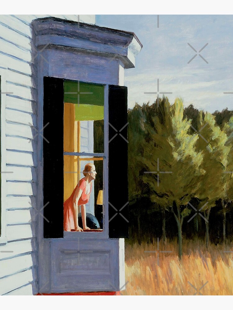 "Cape Cod Morning Edward Hopper" Mounted Print for Sale by LexBauer