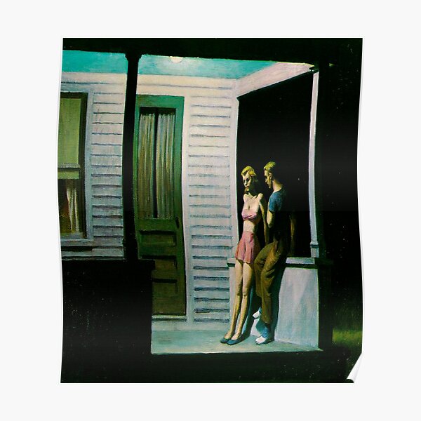 Summer Evening-Edward Hopper Poster