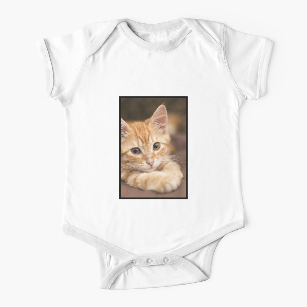 Chaton Roux Tout Mignon Baby One Piece By Switchin Shop Redbubble