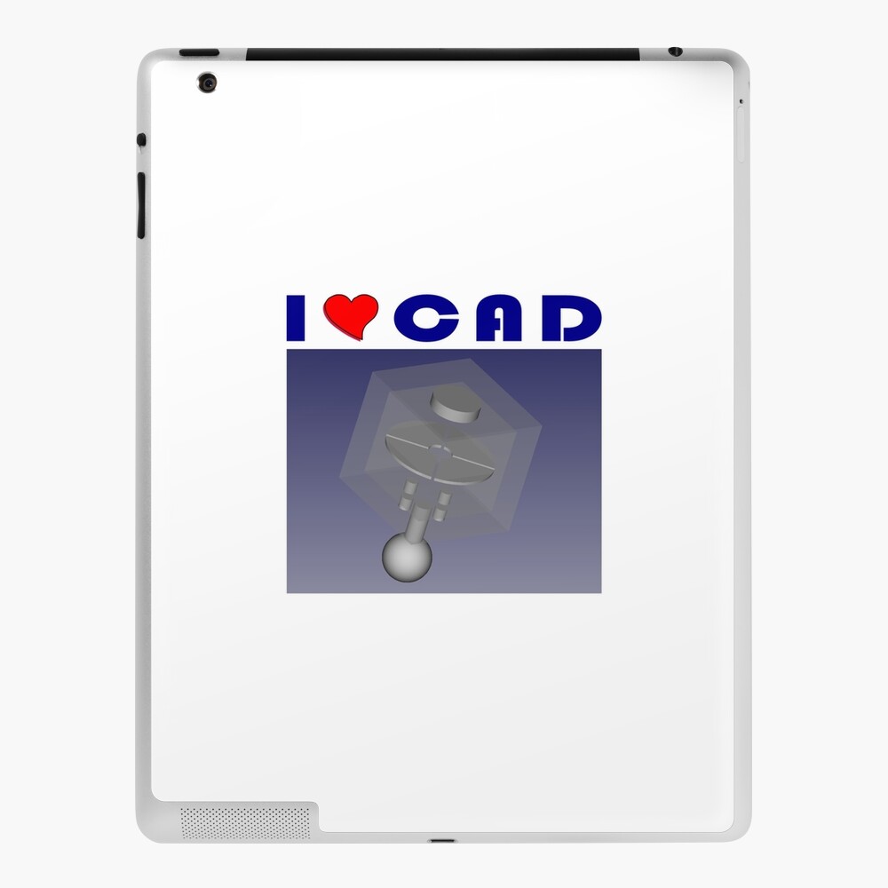 I Love Cad Ipad Case Skin By Leraine Redbubble