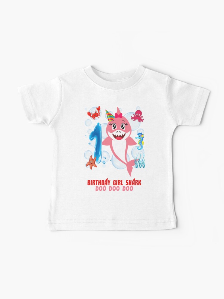 baby shark birthday girl shirt