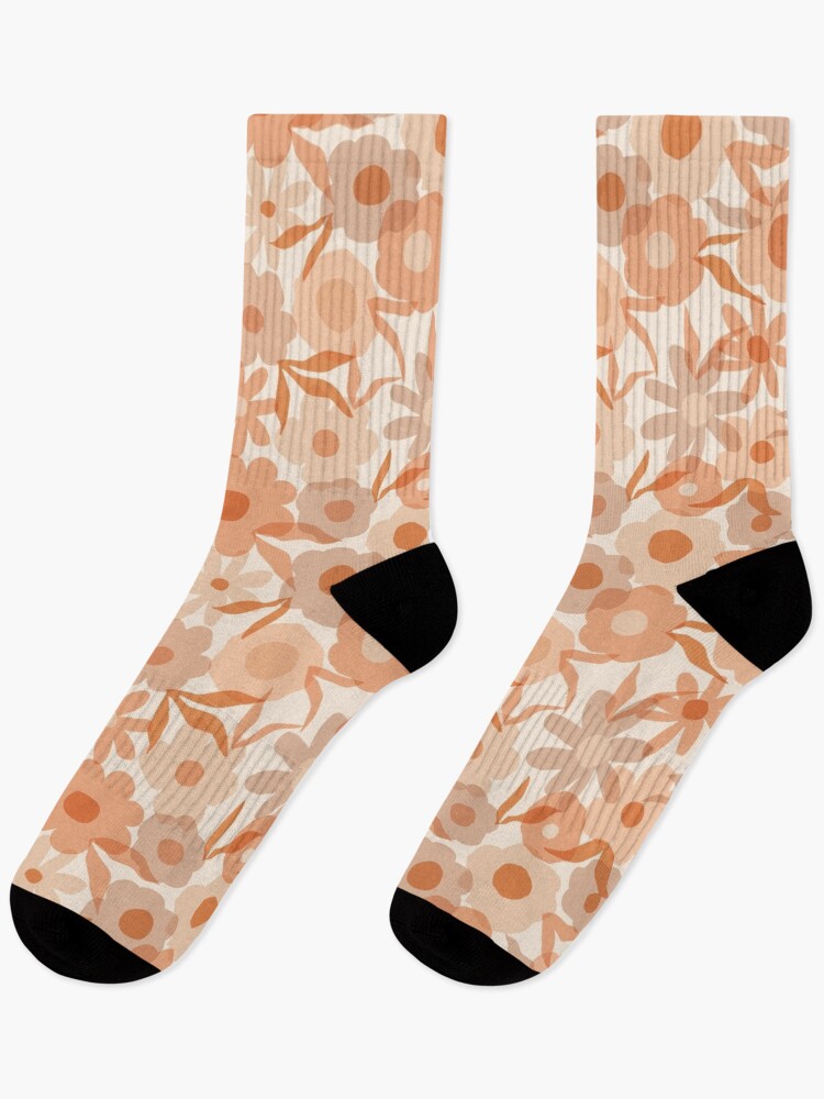Thumbnail 1 of 5, Socks, Fall flowers designed and sold by theseakiwi.