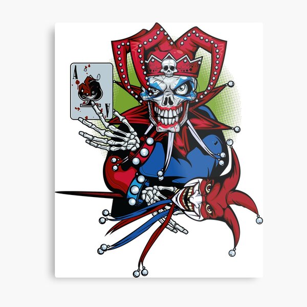 Clown Prank Metal Prints Redbubble - clown emoji roblox decal