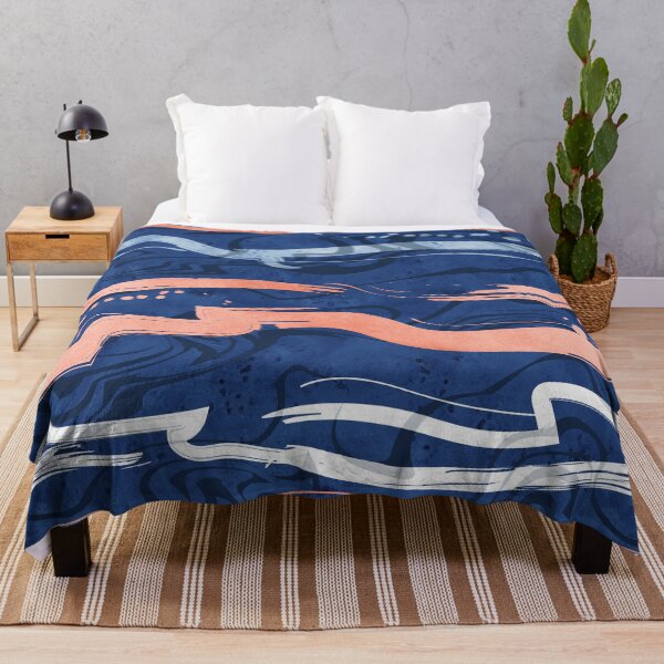 Item preview,  Abstract dragon fire water reflexions // blue and coral designed and sold by SelmaCardoso.