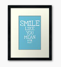 smile chalk Framed Print