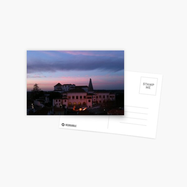 Palácio da Vila de Sintra - Tarde de Inverno, ao Crepúsculo. Postcard