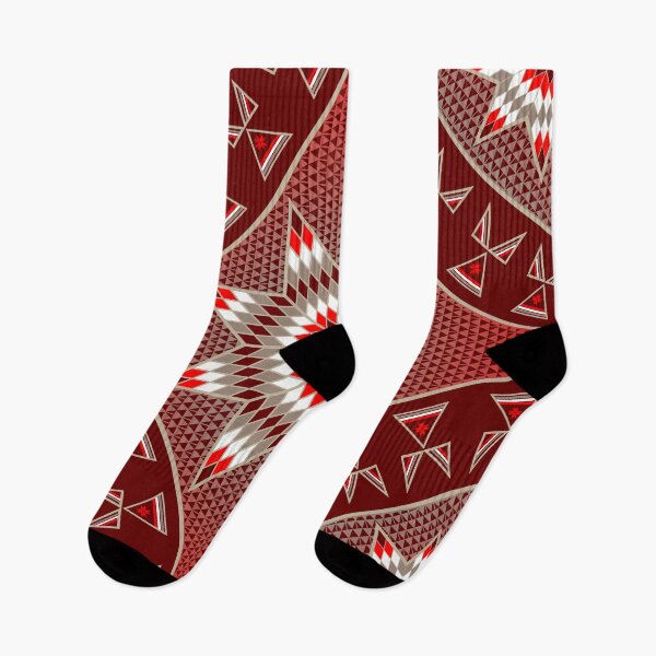 Item preview, Morning Star with Tipi's (Red) designed and sold by MelvinWarEagle.