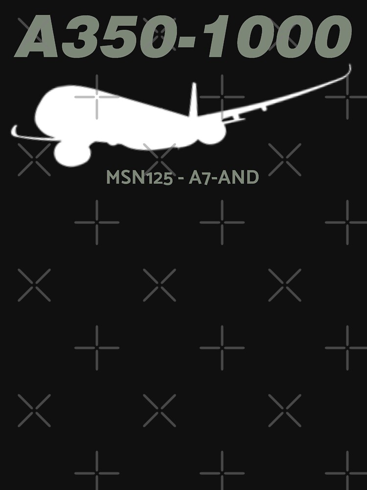 Airbus A350-1000 MSN125 A7-AND (White Print) by AvGeekCentral