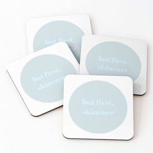 Item preview, But First, Skincare Pastel Blue Sky Blue designed and sold by angelmalfoy.