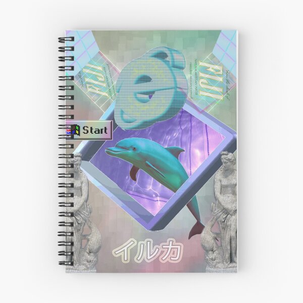 Item preview, Vaporwave dolphin explores the Internet designed and sold by DigitalCleo.