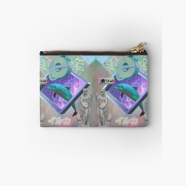 Item preview, Vaporwave dolphin explores the Internet designed and sold by DigitalCleo.