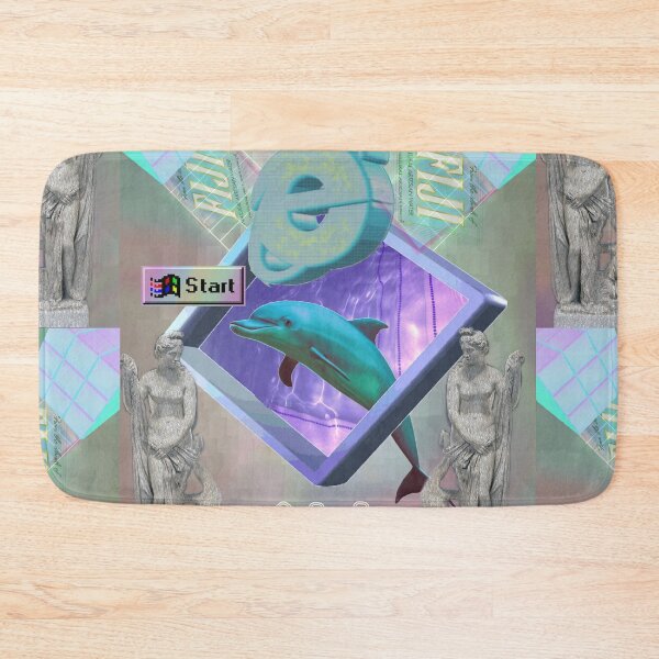 Item preview, Vaporwave dolphin explores the Internet designed and sold by DigitalCleo.