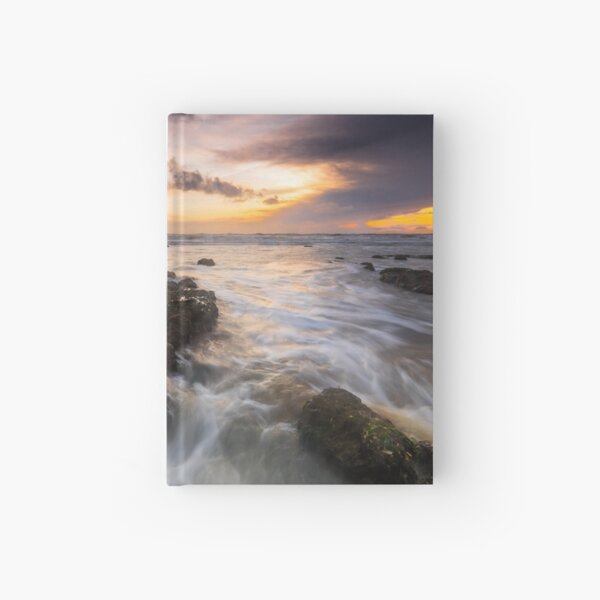 Seascape sunset Hardcover Journal