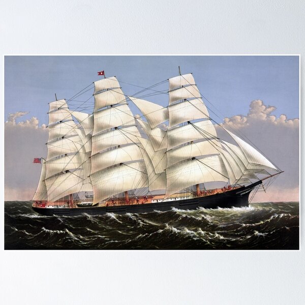 Item preview, Clipper Ship Three Brothers designed and sold by warishellstore.