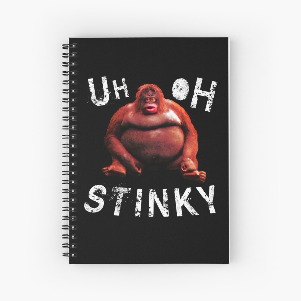 Uh Oh Stinky Poop Meme Funny Monkey Notebook: by Lo, Monkey