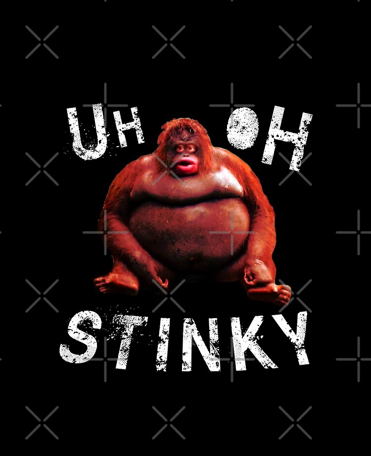 Uh Oh Stinky Poop Meme Funny Monkey Poster