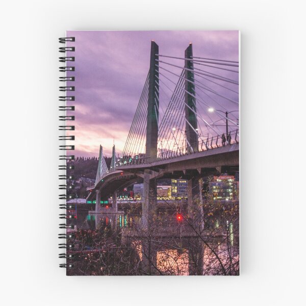Item preview, Tillikum Crossing in Portland, Oregon at Sunset designed and sold by AvocaSpring.