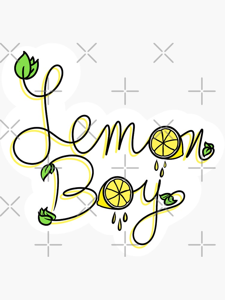 "Lemon Boy Title" Sticker by MoeChi Redbubble