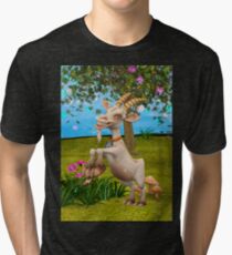Happy Goat Tri-blend T-Shirt