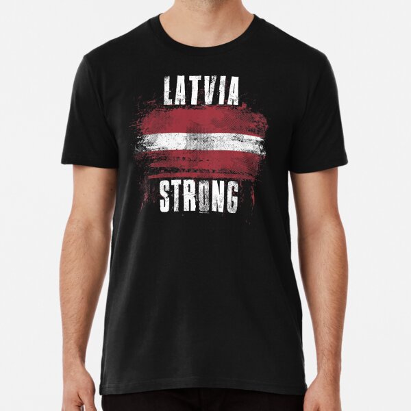 Flag of Latvia (lv)' Men's Premium T-Shirt