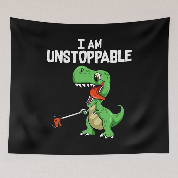 Item preview, Funny I Am Unstoppable T-Rex Dinosaur Grabber Pun designed and sold by perfectpresents.