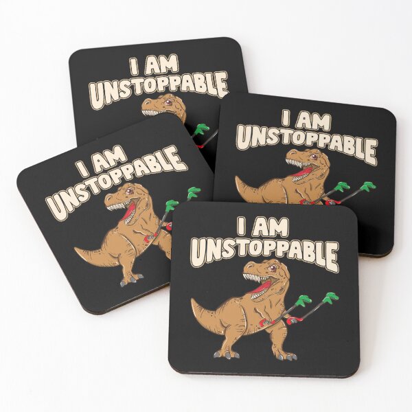 Item preview, I Am Unstoppable TRex Funny Short Dinosaur Arms designed and sold by perfectpresents.