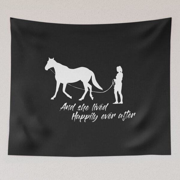 Item preview, She lived happily ever after horseback riding gift for women designed and sold by hadleydesigns.