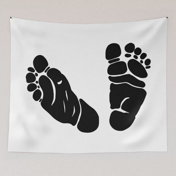 Item preview, Baby Feet Silhouette designed and sold by Prawny.