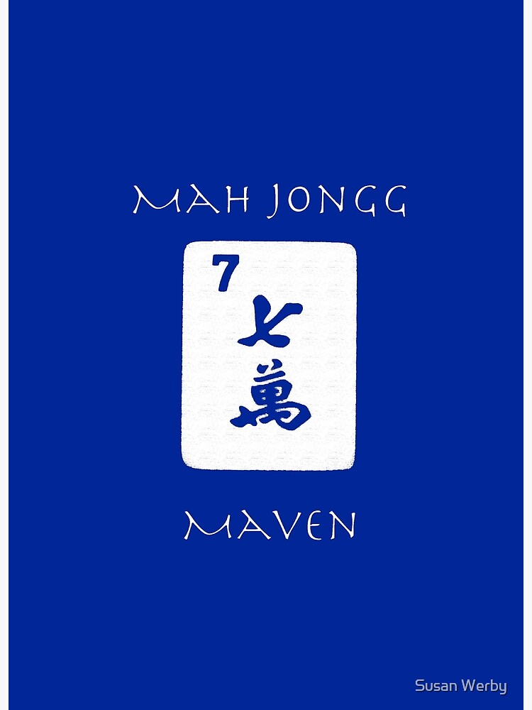  lucky seven mah jongg maven 5 mah jongg series poster by