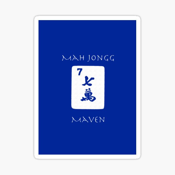  lucky seven mah jongg maven 5 mah jongg series sticker for sale