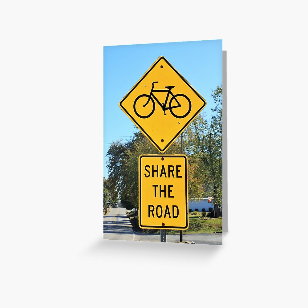 Bicycle & Pedestrian Crossing Ahead Road Signs Poster for Sale by  WHBPhotoArt