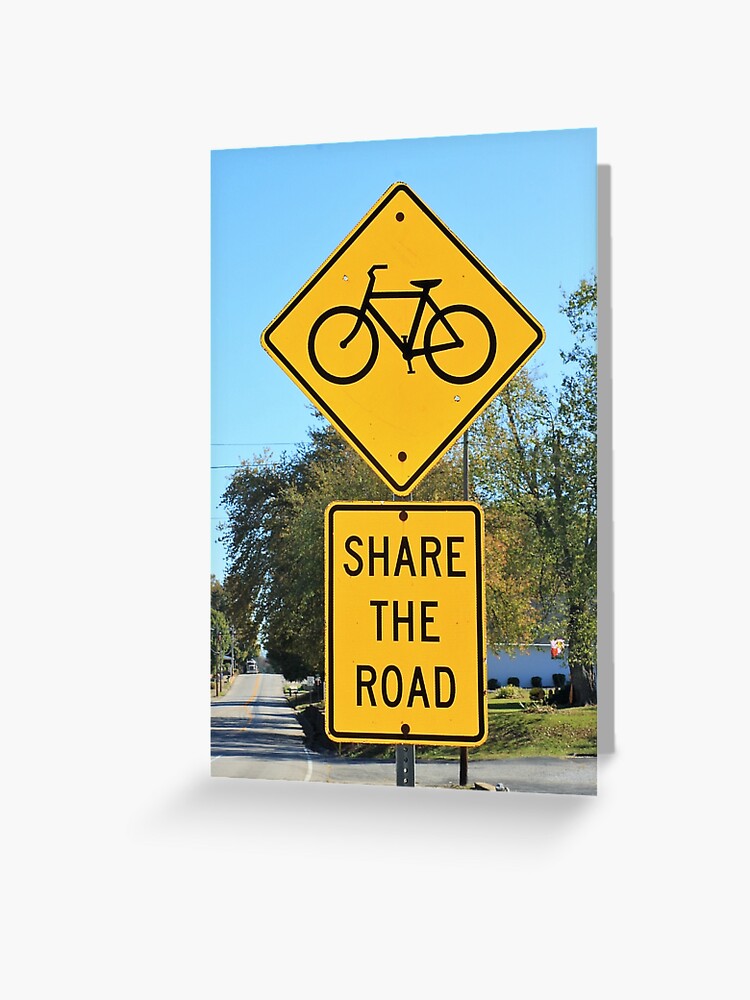 Bicycle & Pedestrian Crossing Ahead Road Signs Poster for Sale by  WHBPhotoArt