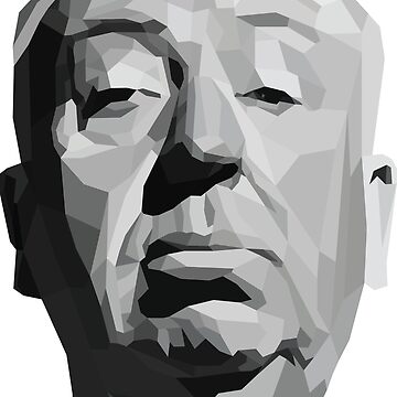 Artwork thumbnail, Alfred Hitchcock Geometric Graphic by danihops