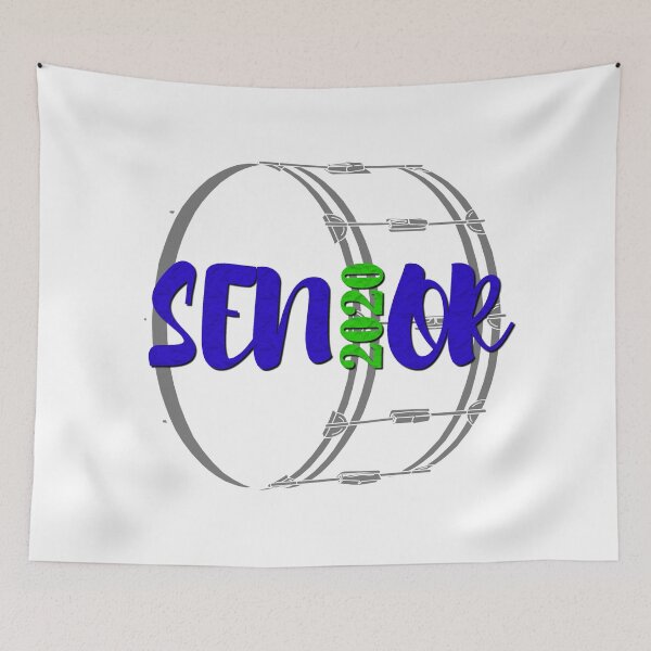 Item preview, Senior 2020 - Marching Band - Bass Drum designed and sold by BandMomDesigns.