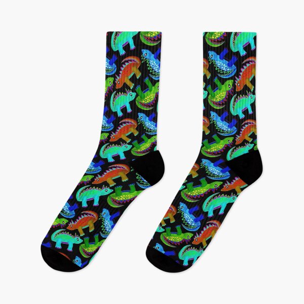Item preview, Dinosaurs Black Red, Blue & Green designed and sold by SColeCreations.