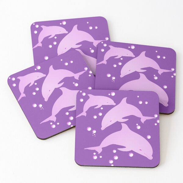 Item preview, Pink Dolphins designed and sold by Delfyn Studios.