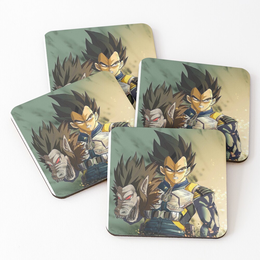 VEGETA - dbz Coasters (Set of 4)