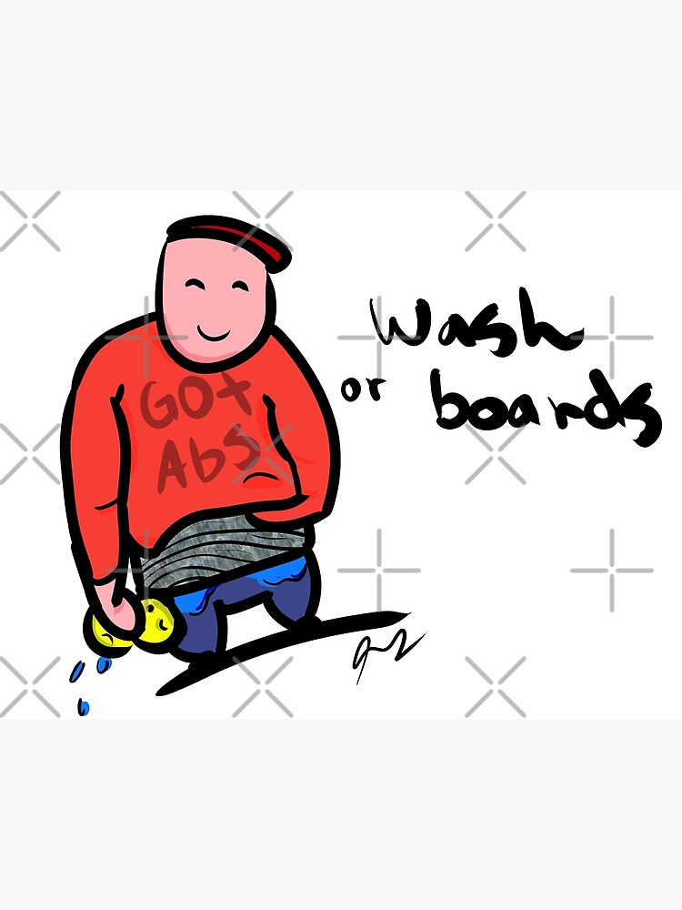 "Washboard Abs" Poster by Plantster Redbubble