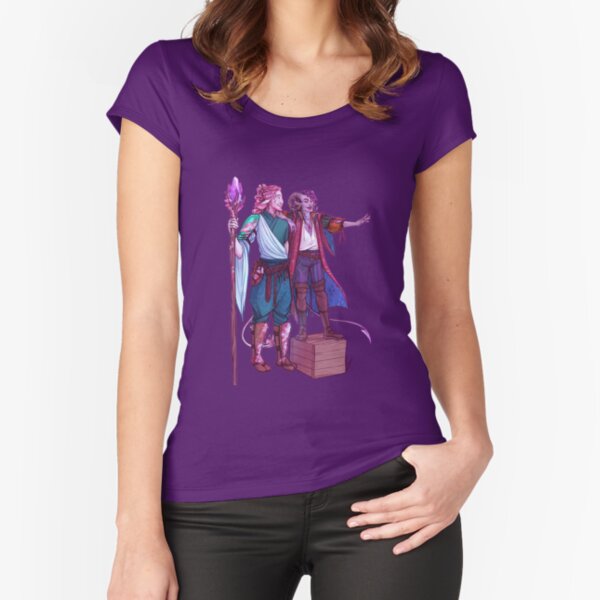 Caduceus and Molly Fitted Scoop T-Shirt