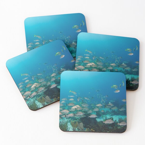 Item preview, School of Snapper on Shallow Coral Reef designed and sold by Caitlin Chock.