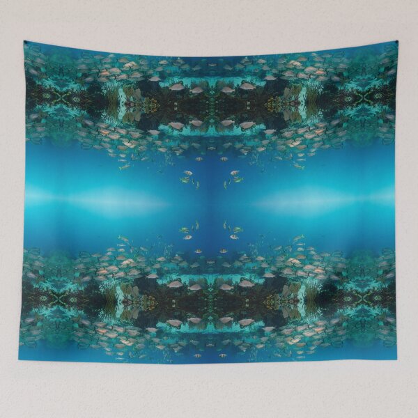 Item preview, School of Snapper on Shallow Coral Reef designed and sold by Caitlin Chock.