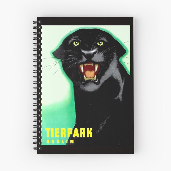 Item preview, TIERPARK BERLIN ZOO; Vintage Black Panther Print designed and sold by posterbobs.