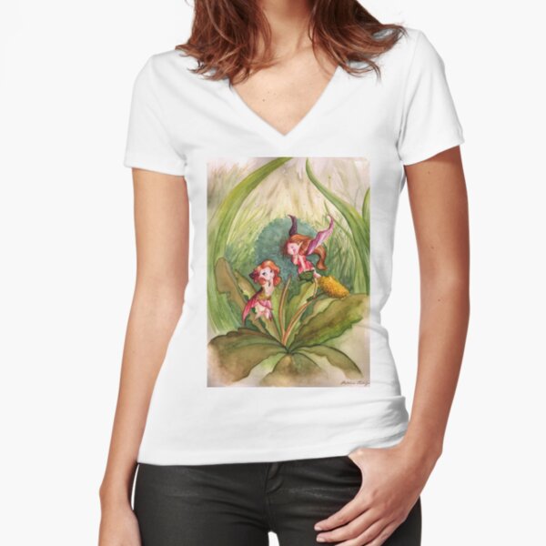 Hadas Fitted V-Neck T-Shirt