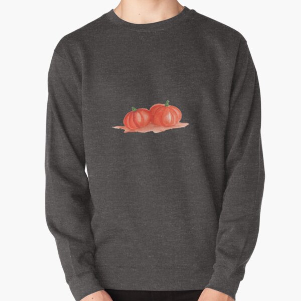 Two Pumpkins in Watercolor Pullover Sweatshirt
