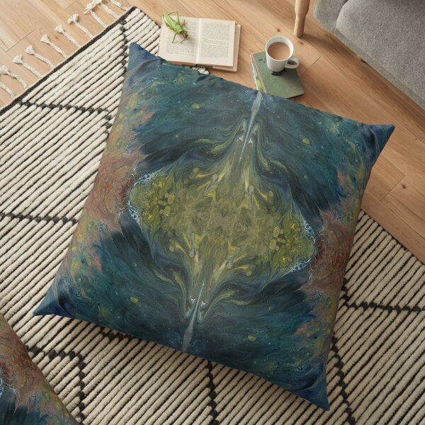 The River Dreams of Spring Floor Pillow
