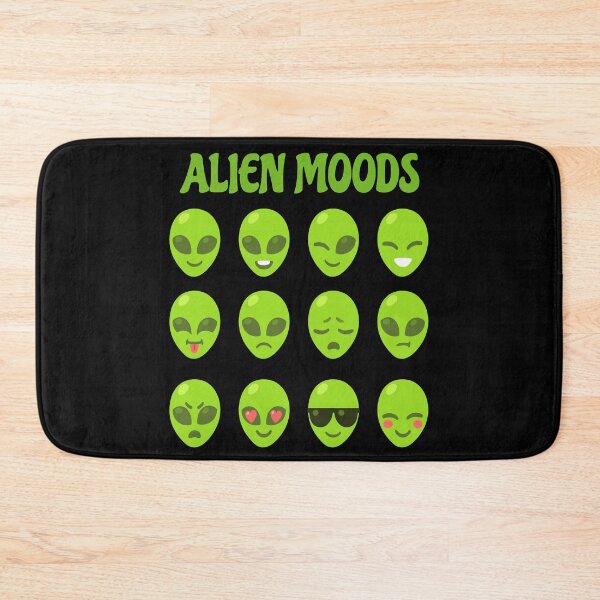 Item preview, Alien Moods Emojis Emoticons Little Green Space men designed and sold by funnytshirtemp.