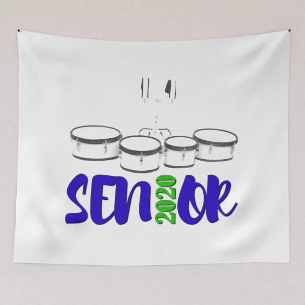 Item preview, Senior 2020 - Marching Band - Quads designed and sold by BandMomDesigns.